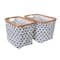 Household Essentials Krush Bamboo Rimmed Basket Set